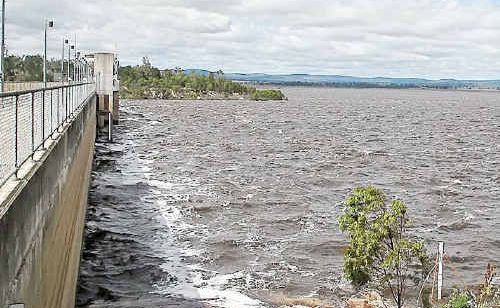Leah Thomson of Warwick snapped these incredible photos of waves stirred up by the wind crashing against the bank and the dam wall at Leslie Dam on Saturday morning. Leah Thomson of Warwick snapped these incredible photos of waves stirred up by the wind crashing against the bank and the dam wall at Leslie Dam on Saturday morning.